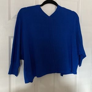 Electric Blue Bolero/Cardigan NWT